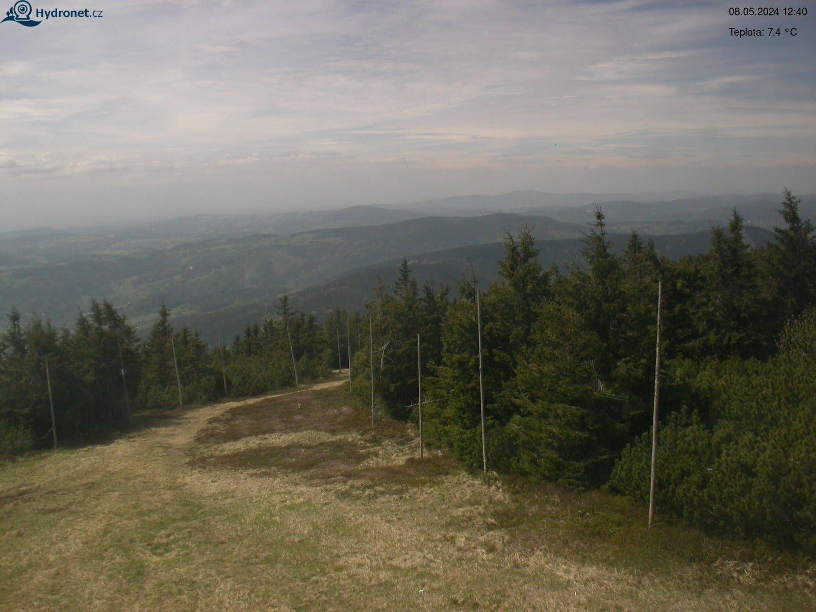 Lysá hora - Krkonoše, pohled na západ